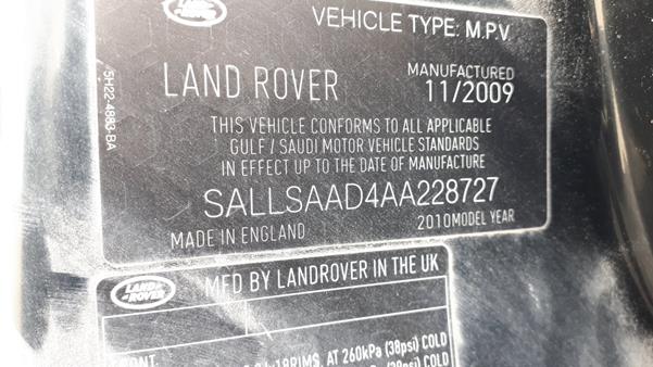 Photo 1 VIN: SALLSAAD4AA228727 - RANGE ROVER SPORT 