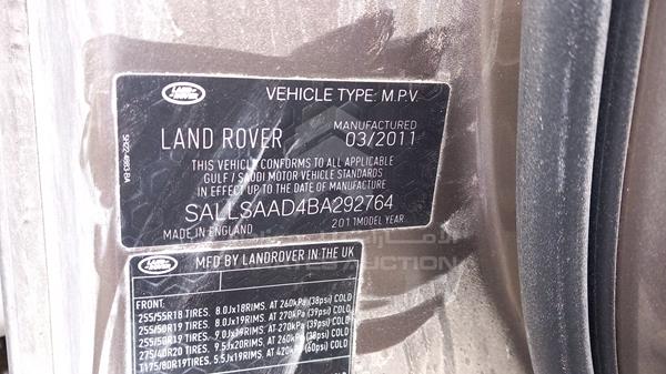 Photo 1 VIN: SALLSAAD4BA292764 - RANGE ROVER HSE 