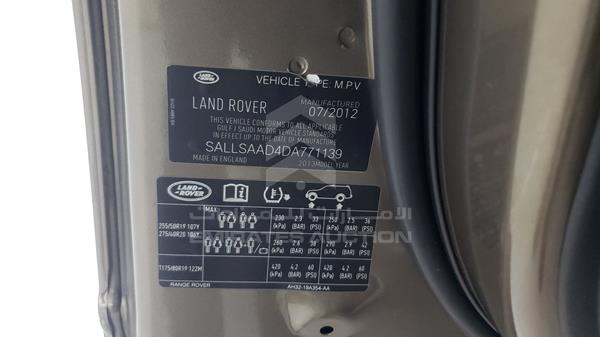 Photo 2 VIN: SALLSAAD4DA771139 - RANGE ROVER SPORT 