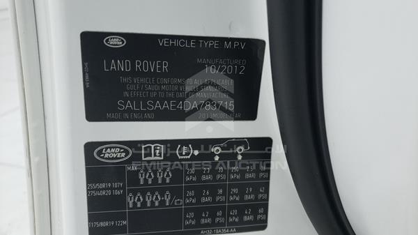 Photo 2 VIN: SALLSAAE4DA783715 - RANGE ROVER SPORT 