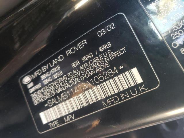 Photo 9 VIN: SALMB11413A105284 - LAND ROVER RANGE ROVE 