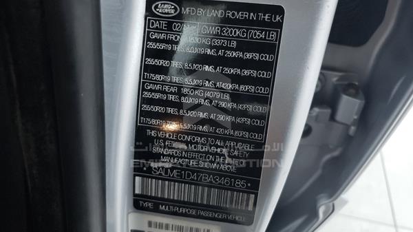 Photo 2 VIN: SALME1D47BA346185 - RANGE ROVER VOGUE 