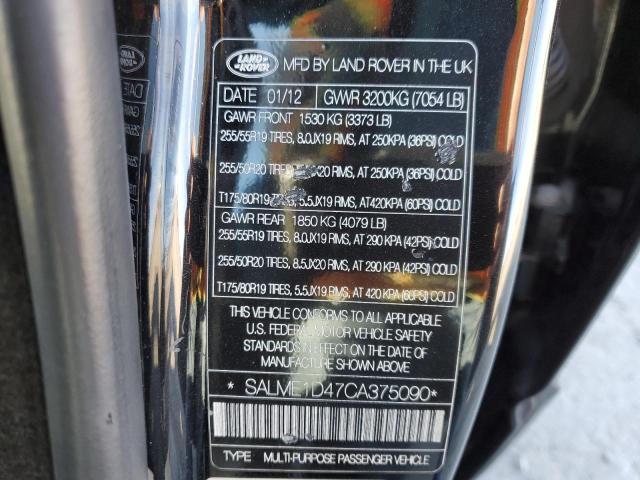 Photo 11 VIN: SALME1D47CA375090 - LAND ROVER RANGE ROVE 