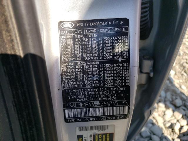 Photo 9 VIN: SALMF13448A264745 - LAND ROVER RANGE ROVE 