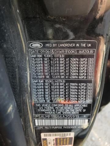 Photo 13 VIN: SALMF13466A205919 - LAND ROVER RANGEROVER 