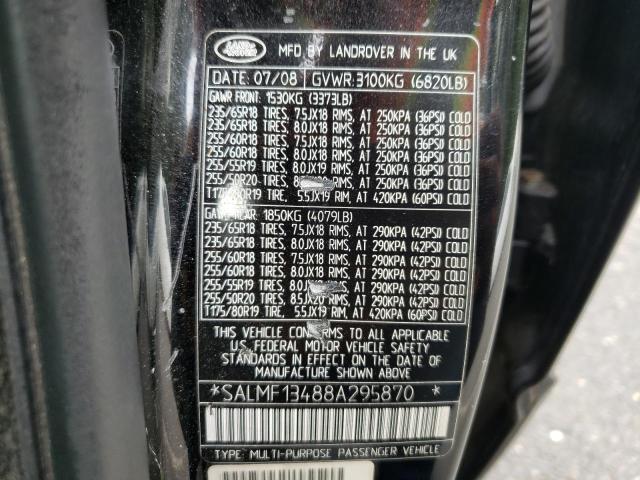 Photo 11 VIN: SALMF13488A295870 - LAND ROVER RANGE ROVE 