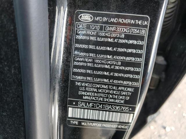 Photo 13 VIN: SALMF1D41BA336765 - LAND ROVER RANGE ROVE 