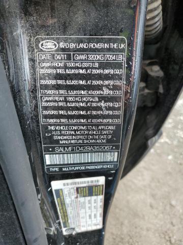 Photo 12 VIN: SALMF1D42BA352067 - LAND ROVER RANGE ROVE 