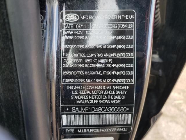 Photo 12 VIN: SALMF1D48CA360580 - LAND ROVER RANGEROVER 