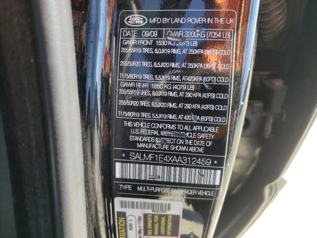 Photo 9 VIN: SALMF1E4XAA312459 - LAND ROVER RANGE ROVE 