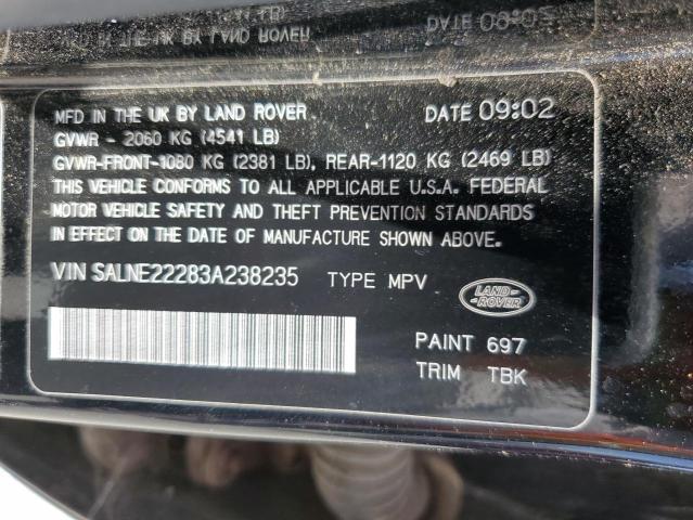 Photo 11 VIN: SALNE22283A238235 - LAND ROVER FREELANDER 