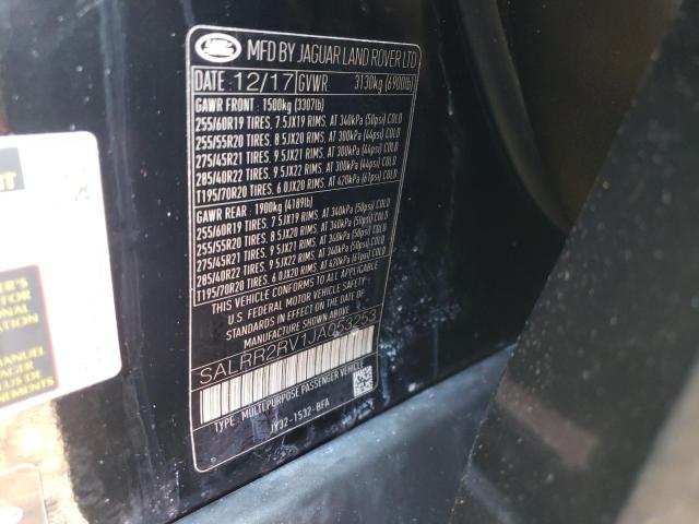 Photo 12 VIN: SALRR2RV1JA053253 - LAND-ROVER DISCOVERY 