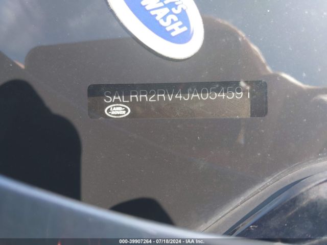 Photo 8 VIN: SALRR2RV4JA054591 - LAND-ROVER DISCOVERY 