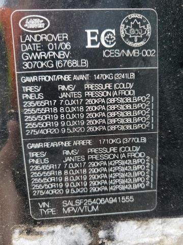 Photo 12 VIN: SALSF25406A941555 - LAND ROVER RANGE ROVE 