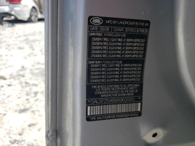 Photo 12 VIN: SALSF25466A963320 - LAND-ROVER RANGEROVER 