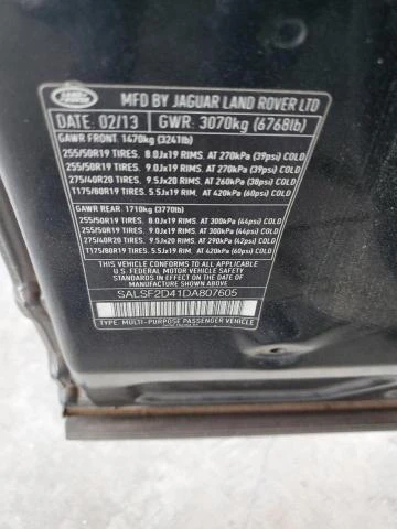 Photo 11 VIN: SALSF2D41DA807605 - LAND ROVER RANGE ROVE 