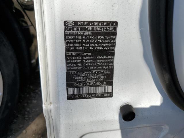 Photo 12 VIN: SALSF2D44BA285338 - LAND ROVER RANGE ROVE 