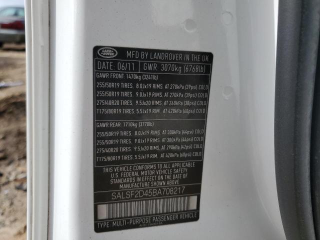 Photo 13 VIN: SALSF2D45BA708217 - LAND ROVER RANGE ROVE 