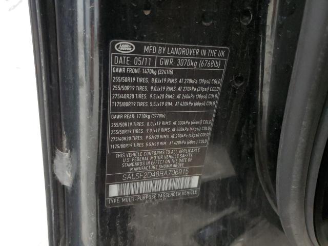 Photo 13 VIN: SALSF2D48BA706915 - LAND ROVER RANGE ROVE 