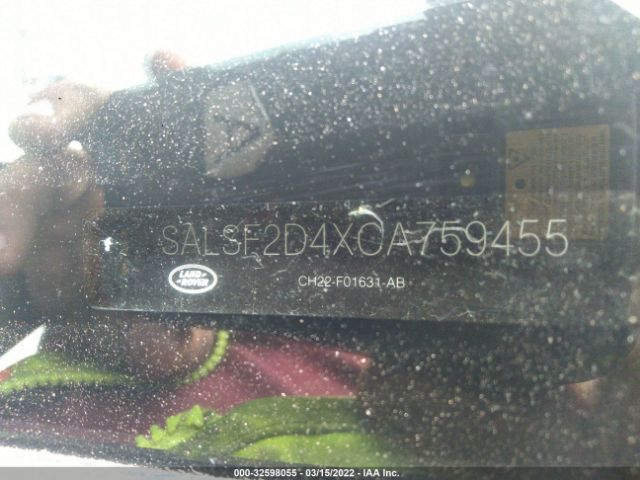 Photo 8 VIN: SALSF2D4XCA759455 - LAND ROVER RANGE ROVER SPORT 