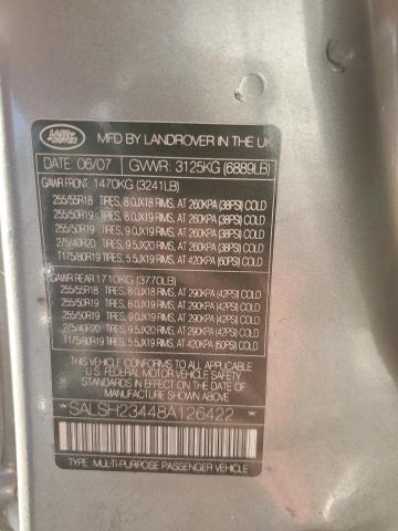 Photo 12 VIN: SALSH23448A126422 - LAND ROVER RANGE ROVE 