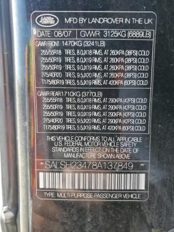 Photo 11 VIN: SALSH23478A137849 - LAND-ROVER RANGEROVER 