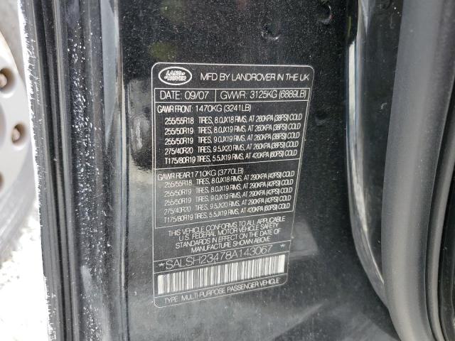 Photo 12 VIN: SALSH23478A143067 - LAND ROVER RANGE ROVE 