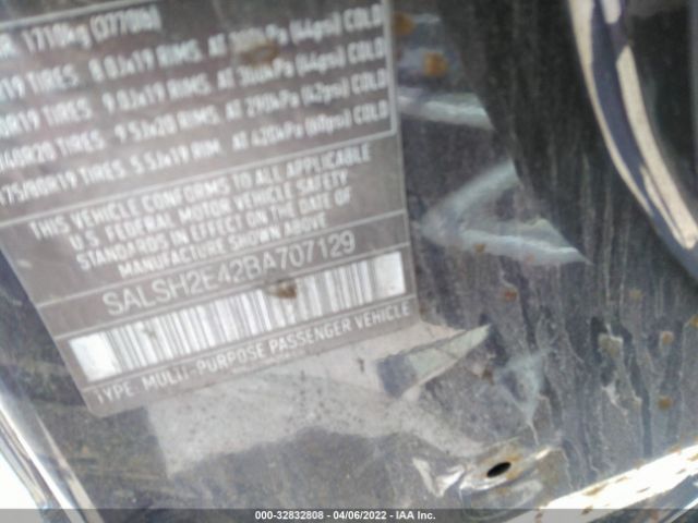 Photo 8 VIN: SALSH2E42BA707129 - LAND ROVER RANGE ROVER SPORT 