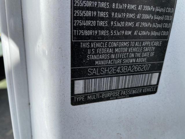 Photo 9 VIN: SALSH2E43BA266207 - LAND ROVER RANGE ROVE 