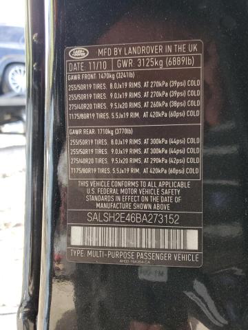 Photo 12 VIN: SALSH2E46BA273152 - LAND ROVER RANGEROVER 