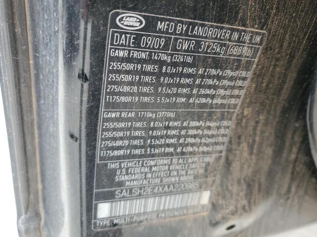 Photo 11 VIN: SALSH2E4XAA220985 - LAND ROVER RANGEROVER 