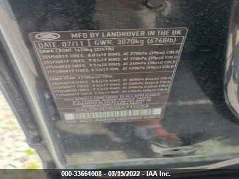 Photo 8 VIN: SALSK2D40BA715054 - LAND ROVER RANGE ROVER SPORT 