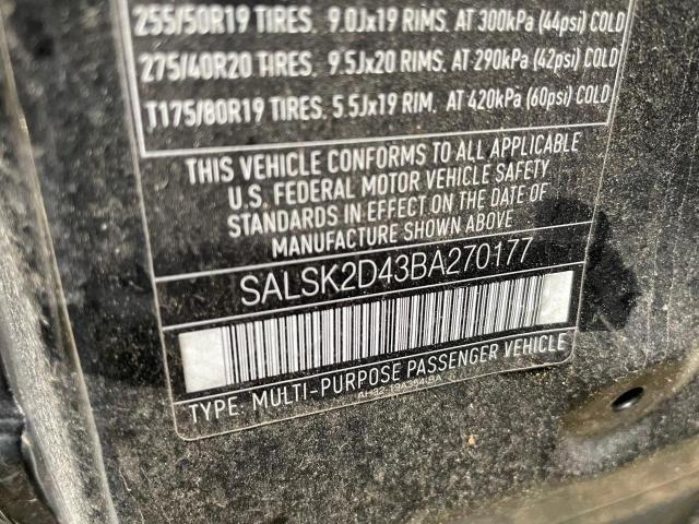 Photo 9 VIN: SALSK2D43BA270177 - LAND ROVER RANGE ROVE 