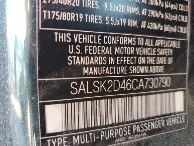 Photo 12 VIN: SALSK2D46CA730790 - LAND ROVER RANGEROVER 