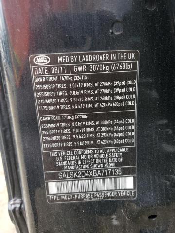 Photo 11 VIN: SALSK2D4XBA717135 - LAND ROVER RANGE ROVE 