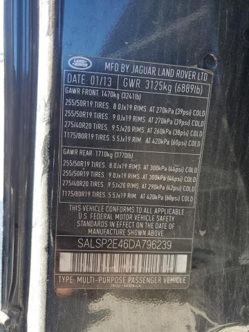 Photo 12 VIN: SALSP2E46DA796239 - LAND ROVER RANGE ROVE 