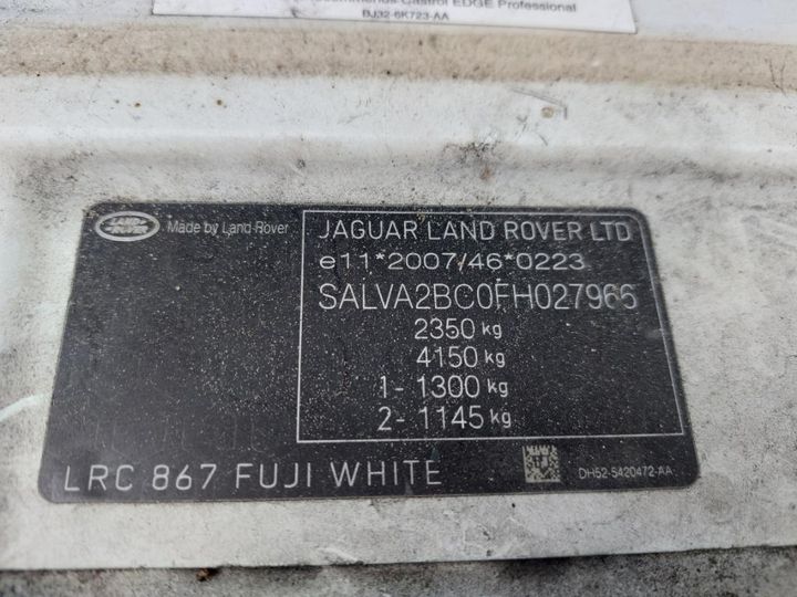 Photo 22 VIN: SALVA2BC0FH027966 - LAND ROVER ROVER RANGE ROVER EVOQUE 