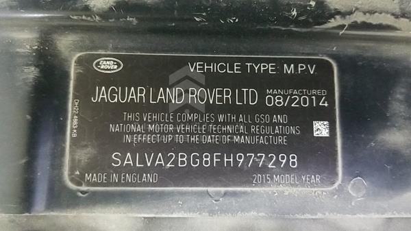 Photo 2 VIN: SALVA2BG8FH977298 - RANGE ROVER EVOQUE 