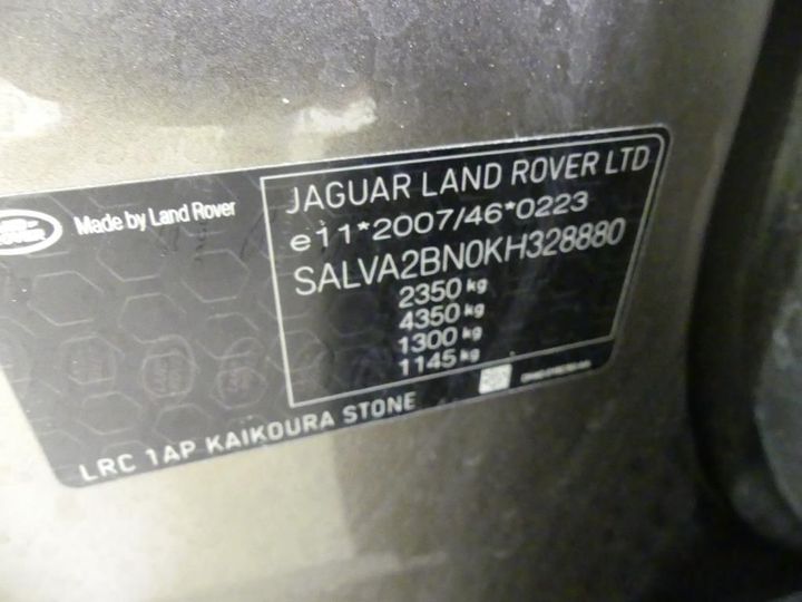 Photo 4 VIN: SALVA2BN0KH328880 - LAND ROVER RANGE EVOQUE 