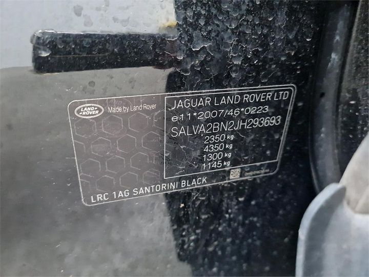 Photo 6 VIN: SALVA2BN2JH293693 - LAND ROVER RANGE EVOQUE 