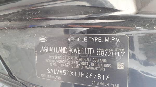 Photo 3 VIN: SALVA5BX1JH267816 - RANGE ROVER EVOQUE 