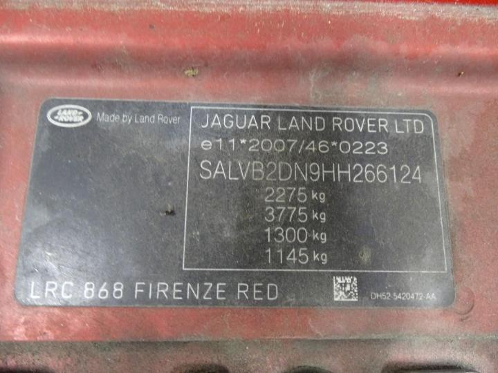 Photo 6 VIN: SALVB2DN9HH266124 - LAND ROVER RANGE EVOQUE 