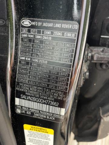 Photo 9 VIN: SALVN2BG0DH773662 - LAND ROVER RANGE ROVE 