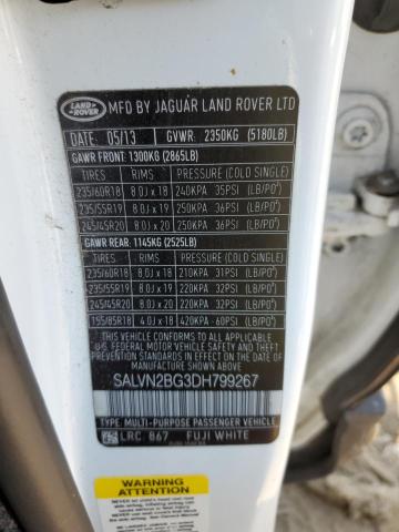 Photo 11 VIN: SALVN2BG3DH799267 - LAND ROVER RANGEROVER 