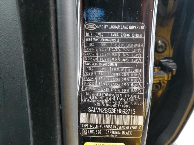 Photo 13 VIN: SALVN2BG3EH892713 - LAND ROVER RANGEROVER 