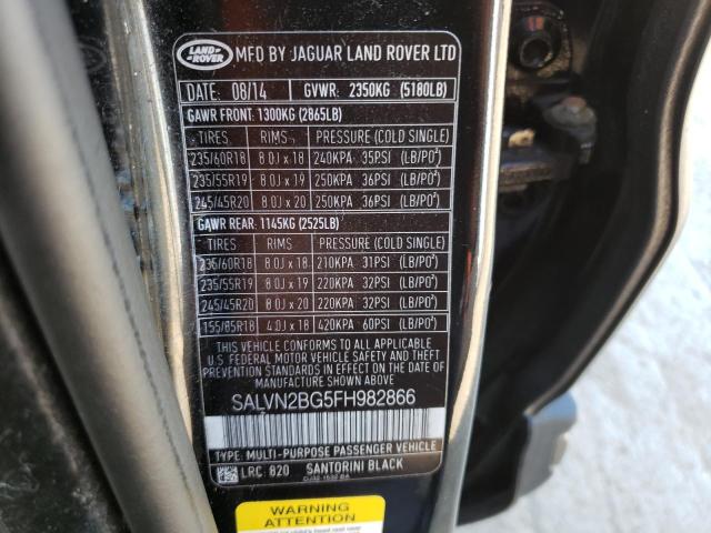 Photo 12 VIN: SALVN2BG5FH982866 - LAND ROVER RANGE ROVE 