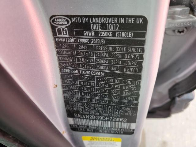 Photo 12 VIN: SALVN2BG9DH729952 - LAND ROVER RANGE ROVE 