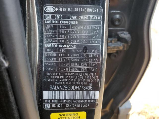 Photo 13 VIN: SALVN2BG9DH773496 - LAND ROVER RANGE ROVE 