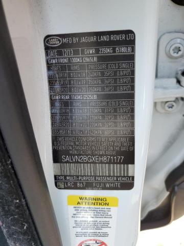 Photo 12 VIN: SALVN2BGXEH871177 - LAND ROVER RANGE ROVE 