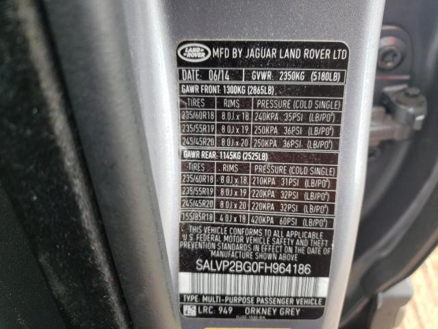 Photo 12 VIN: SALVP2BG0FH964186 - LAND ROVER RANGEROVER 